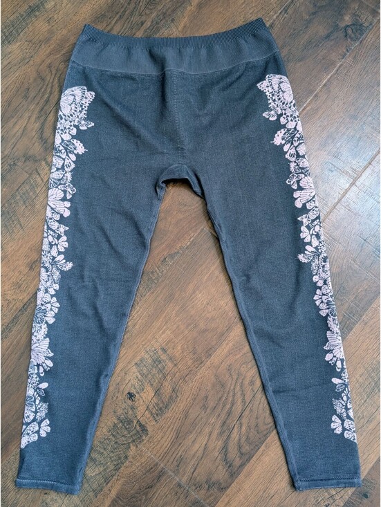 Fabletics Pants - Whimsigoth Fairy Vibes Fabletics Jacquard Butterfly Seamless Leggings XL
